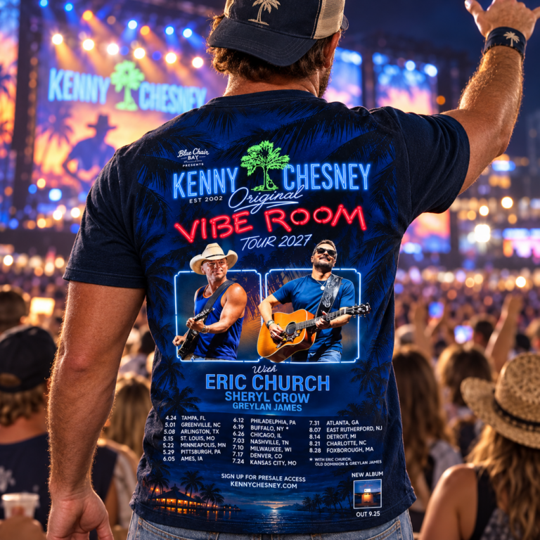 Kenny Chesney and Eric Church 2027 tour t-shirt design by TheStripedcat
