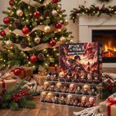 Attack on Titan advent calendar with collectible figures by TheStripedcat