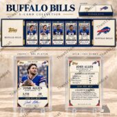 Topps Buffalo Bills 5-card collector set featuring Josh Allen