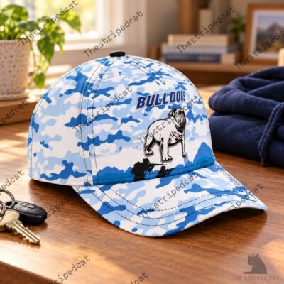 Bulldogs Blue Camouflage Baseball Cap