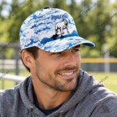 Bulldogs Blue Camouflage Baseball Cap 3