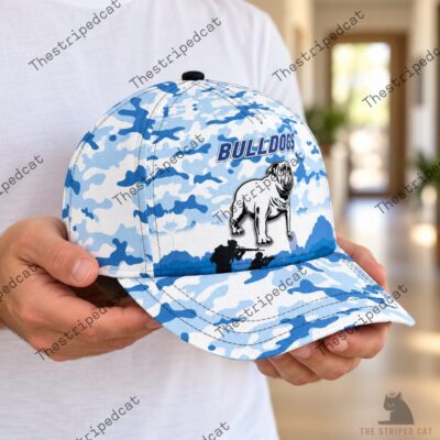 Bulldogs Blue Camouflage Baseball Cap