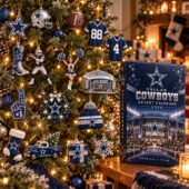 Dallas Cowboys Christmas tree ornaments and 2026 Advent Calendar