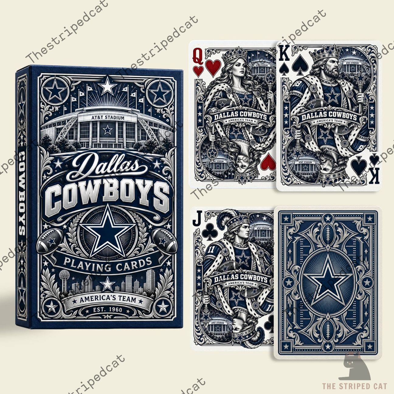 Dallas Cowboys Football Playing Card Box Set Dallas Cowboys Football Playing Card Box Set