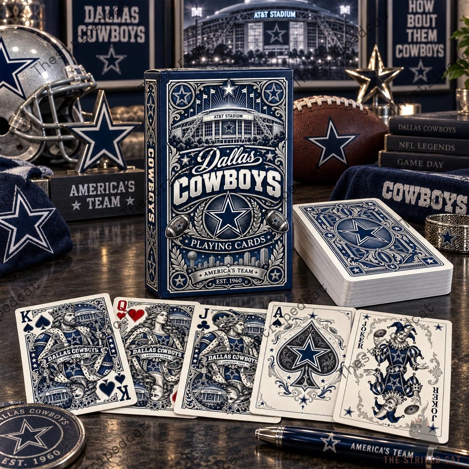 Dallas Cowboys Football Playing Card Box Set Dallas Cowboys Football Playing Card Box Set
