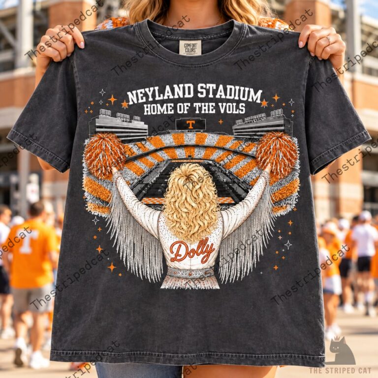 Vintage wash t-shirt featuring Dolly Parton at Neyland Stadium