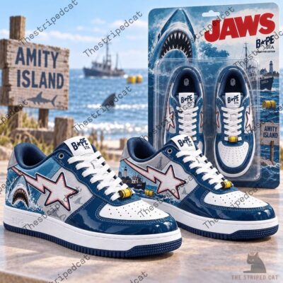 Jaws Movie x Bape Sta Collector Air Force 1 Sneaker
