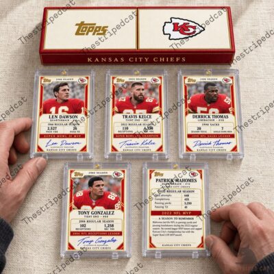 Kansas City Chiefs Football Card Collectors Box Set