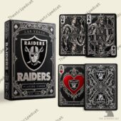 Las Vegas Raiders Playing Card Box Set 1 Las Vegas Raiders themed playing cards deck by TheStripedcat