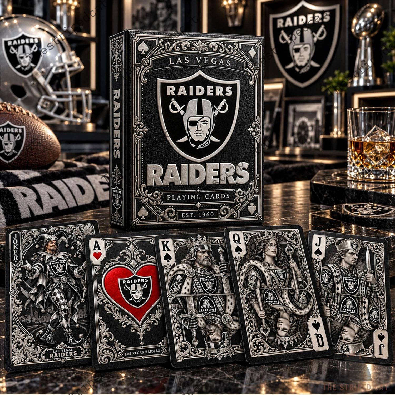 Las Vegas Raiders Playing Card Box Set Las Vegas Raiders Playing Card Box Set
