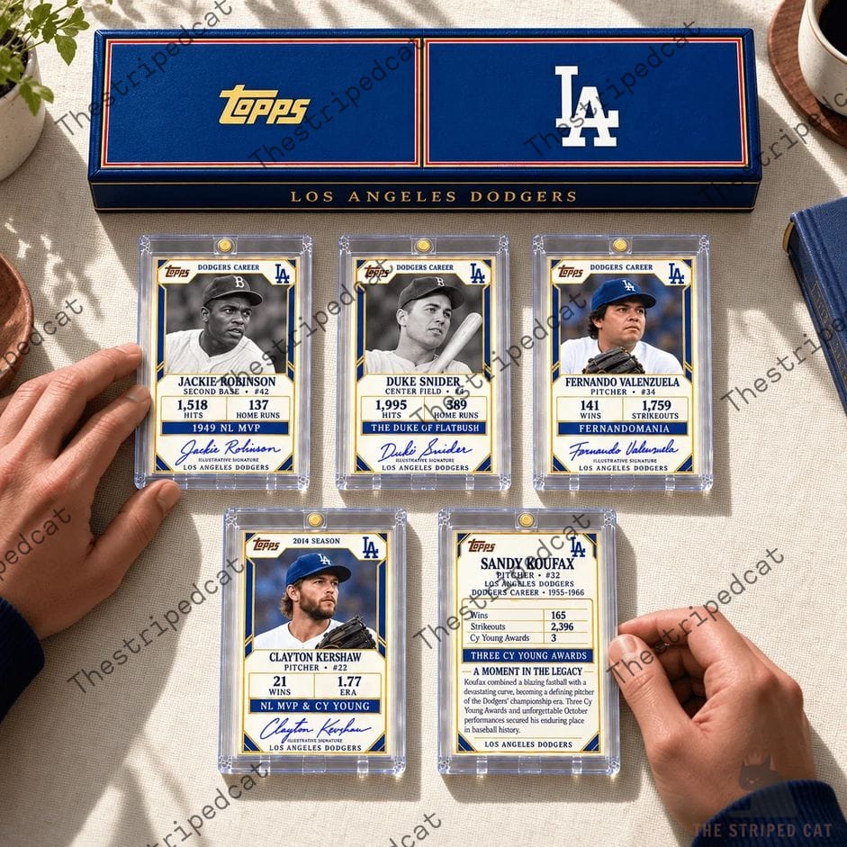 Los Angeles Dodgers Baseball Card Collector's Box Set