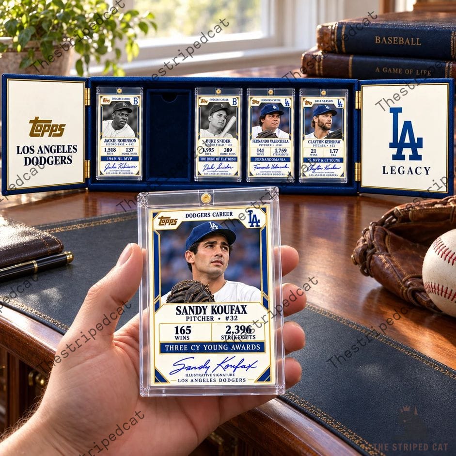 Los Angeles Dodgers Baseball Card Collector's Box Set