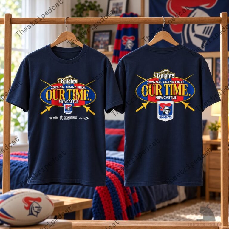Newcastle Knights 2026 NAL Grand Final merchandise t-shirt