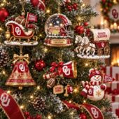 University of Oklahoma Sooners Christmas tree ornaments