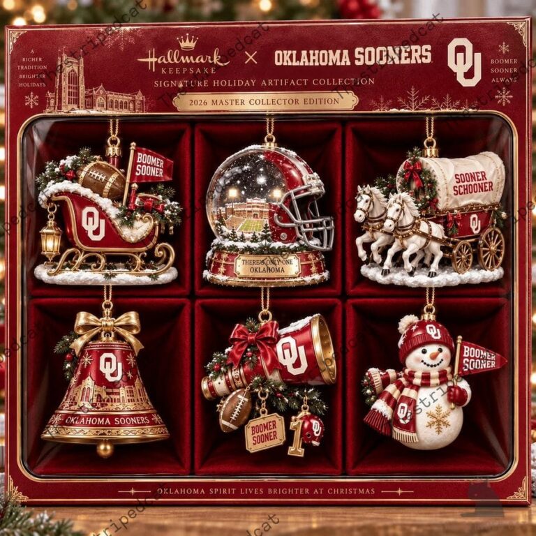 Oklahoma Sooners Hallmark Keepsake 2026 Master Collector Ornament Set