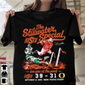 Oklahoma State Stillwater Special Shirt 3 Black Oklahoma State Cowboys graphic t-shirt featuring Stillwater Special design
