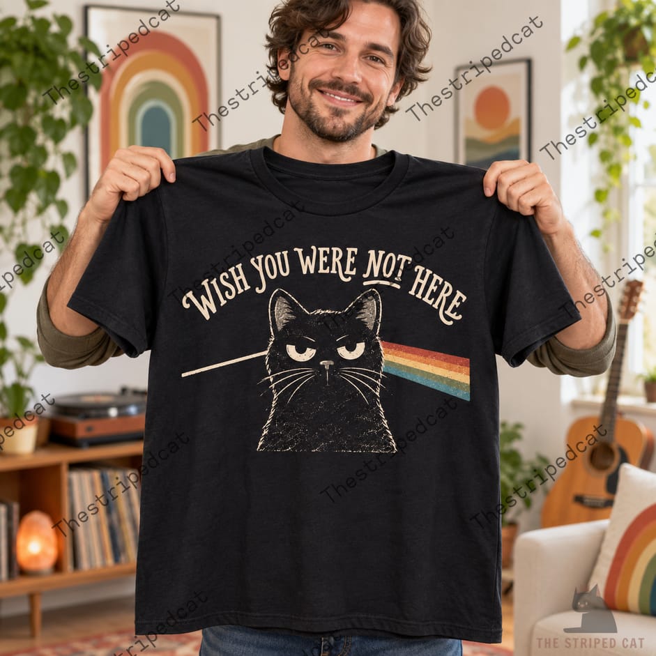 Pink Floyd Cat Wish You Were Not Here Shirt Pink Floyd Cat Wish You Were Not Here Shirt