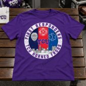 Purple TCU Horned Frogs First Responders t-shirt