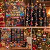 24 Days of Hip-Hop Legends advent calendar featuring iconic rapper miniatures