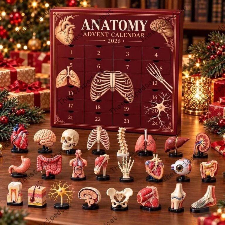 Anatomy Advent Calendar 2026 With 24 Mini Human Organ And Skeleton Models 4 2026 Anatomy Advent Calendar by TheStripedcat with 24 medical organ models.