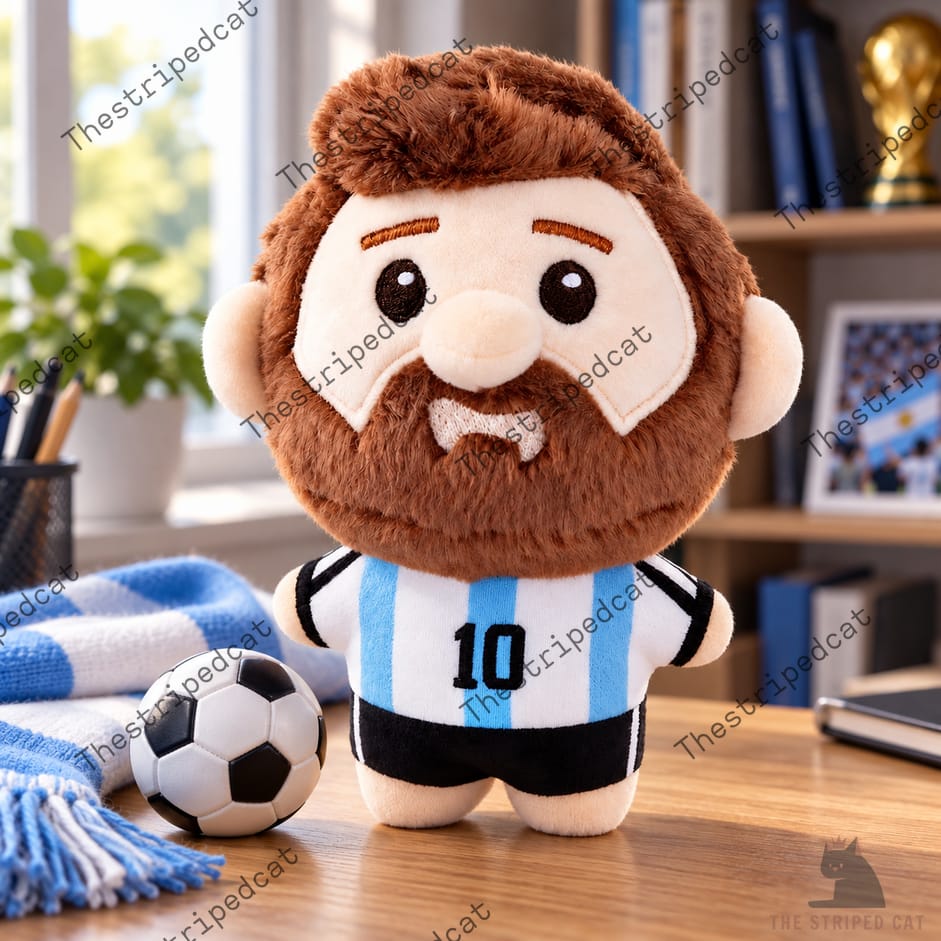 Argentina Lionel Messi Chibi Shape Pillow Argentina Lionel Messi Chibi Shape Pillow