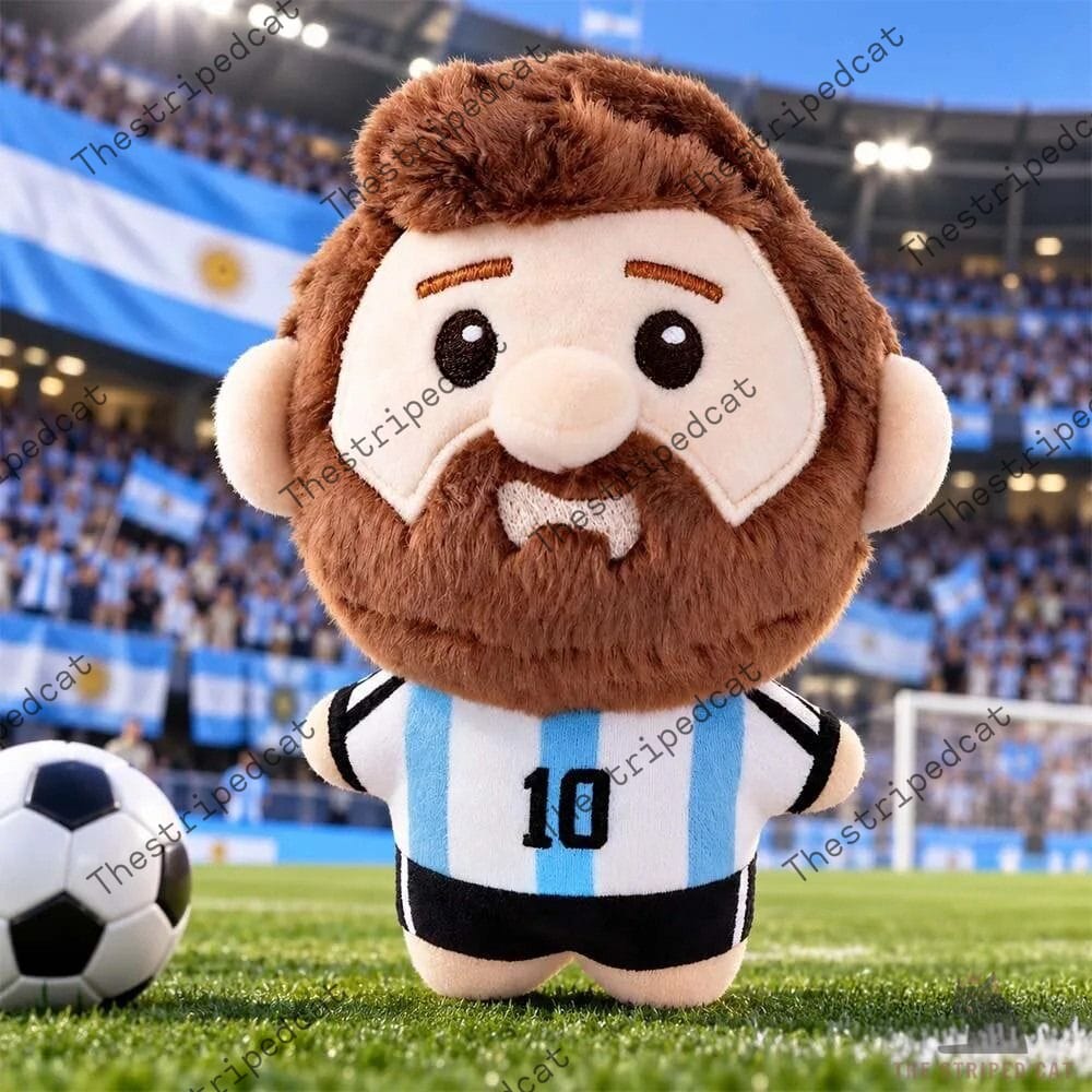 Argentina Lionel Messi Chibi Shape Pillow Argentina Lionel Messi Chibi Shape Pillow