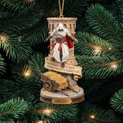 Assassin's Creed Ezio Leap Of Faith Christmas Ornament