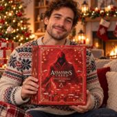 Assassin's Creed Holiday Advent Calendar 2026 1 Man holding Assassin's Creed 2026 advent calendar by TheStripedcat