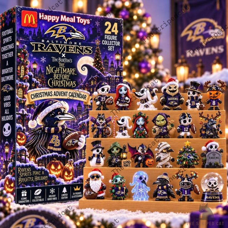 Baltimore Ravens Nightmare Before Christmas advent calendar collector set by TheStripedcat