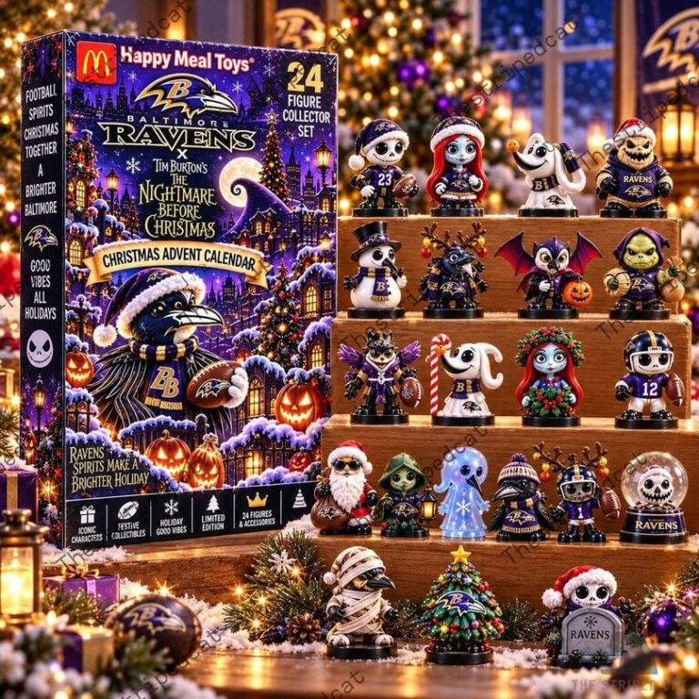 Baltimore Ravens Nightmare Before Christmas advent calendar with 24 collectible figures from TheStripedcat.
