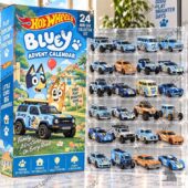 Hot Wheels Bluey Advent Calendar with 24 collectible cars