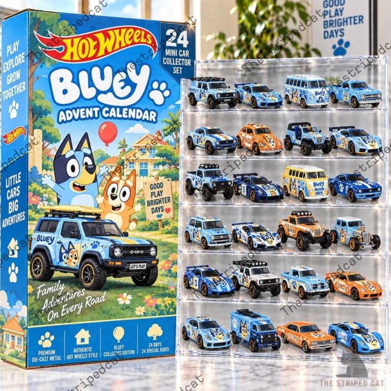 Hot Wheels Bluey Advent Calendar with 24 collectible cars