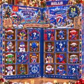 Buffalo Bills Grateful Dead Christmas advent calendar with 24 collectible figurines