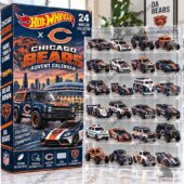 Chicago Bears Hot Wheels 24-piece die-cast advent calendar set