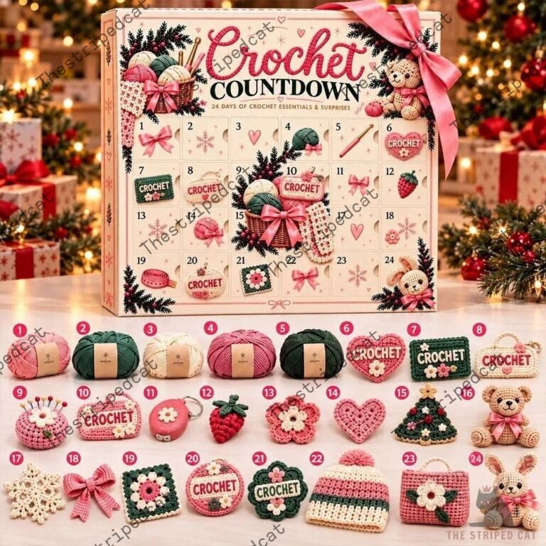 24-day Crochet Countdown advent calendar gift set by TheStripedcat