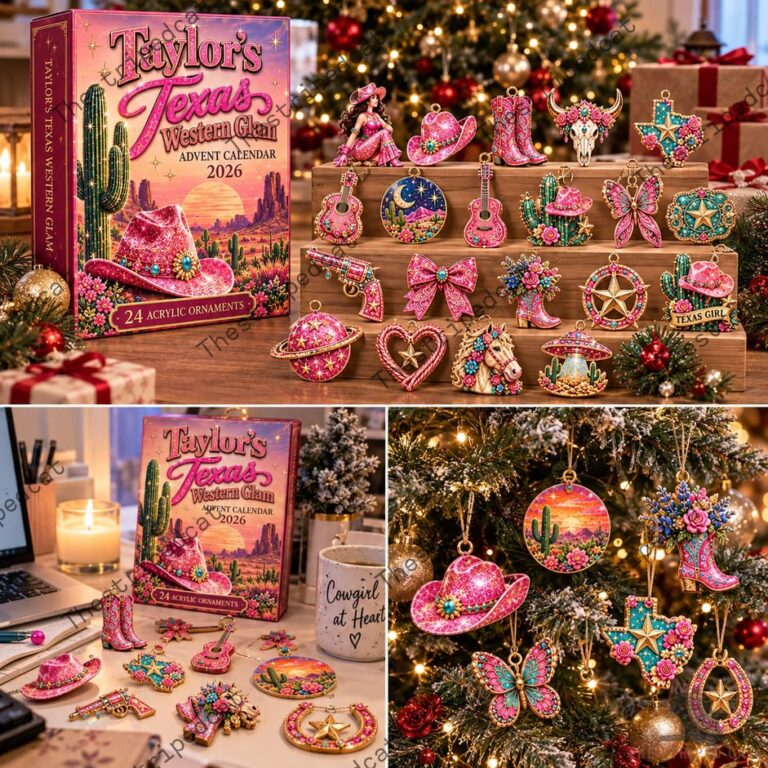 Custom Name Texas Western Glam Advent Calendar 2026 2