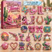 Taylor's Texas Western Glam 2026 Advent Calendar with 24 acrylic ornaments by TheStripedcat