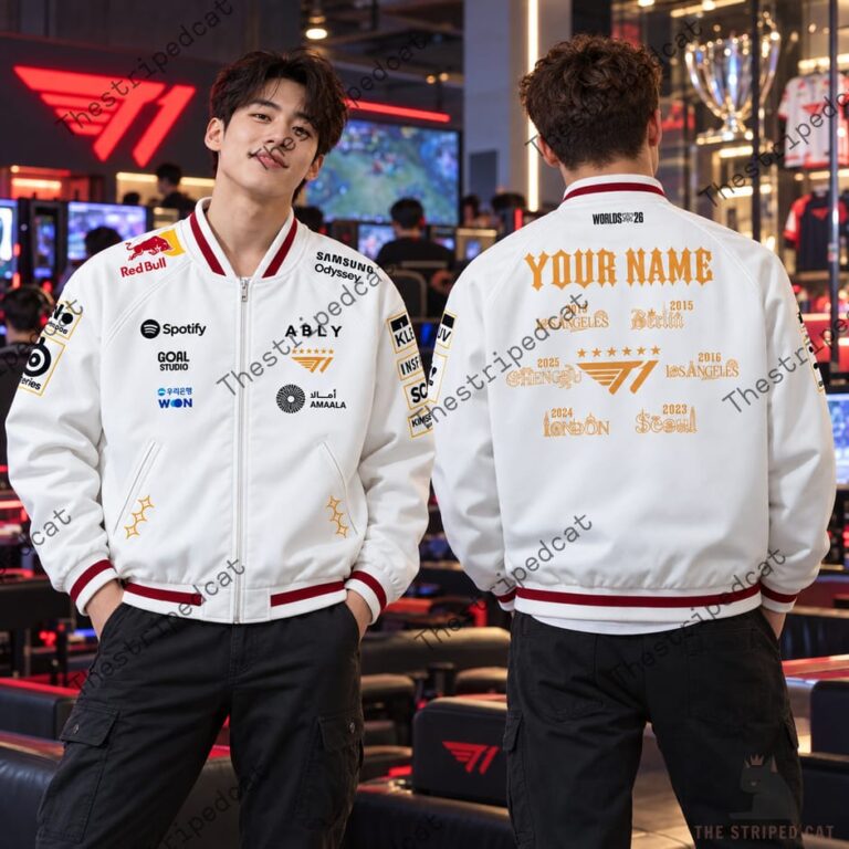 Custom T1 Worlds 2025 esports jacket by TheStripedcat