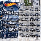 Hot Wheels Dallas Cowboys 24 mini car collector advent calendar set
