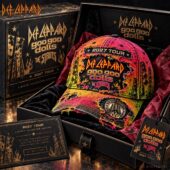 Def Leppard, Goo Goo Dolls, and The Struts 2027 Tour collector edition hat in presentation box
