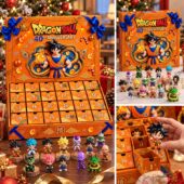 Dragon Ball 40th Anniversary advent calendar featuring 24 collectible anime character figures.