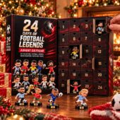 24 Days of Football Legends advent calendar with miniature soccer player figurines from TheStripedcat.