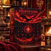Fourth Wing 2026 advent calendar featuring dragon artwork by TheStripedcat
