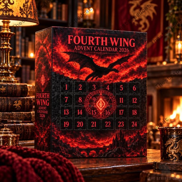 Fourth Wing 2026 advent calendar featuring dragon artwork by TheStripedcat