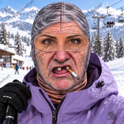Funny Old Man Ski Mask Funny