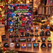 Gorillaz Cartoon Skull Riot 2026 advent calendar with collectible character figures and music-themed accessories from TheStripedcat.