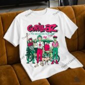 Gorillaz The Mountain Tour 2026 Shirt 1 White Gorillaz The Mountain Tour 2023 t-shirt by TheStripedcat