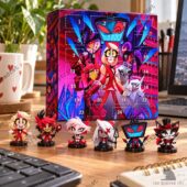 Hazbin Hotel advent calendar and miniature character figures from TheStripedcat