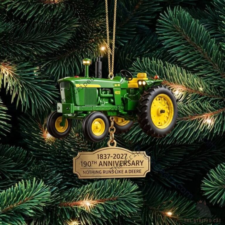 John Deere 4020 tractor Christmas tree ornament