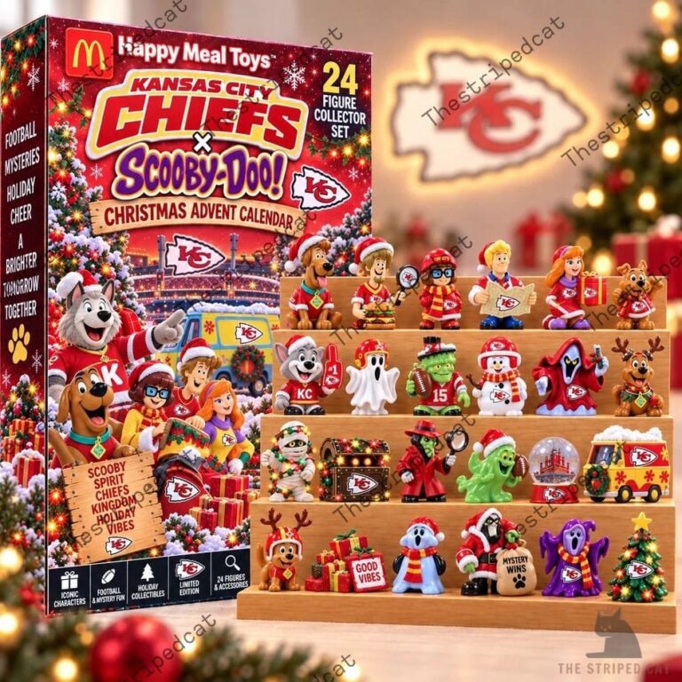 Kansas City Chiefs x Scooby Doo Christmas Advent Calendar 4 Kansas City Chiefs Scooby-Doo Christmas Advent Calendar with 24 figures